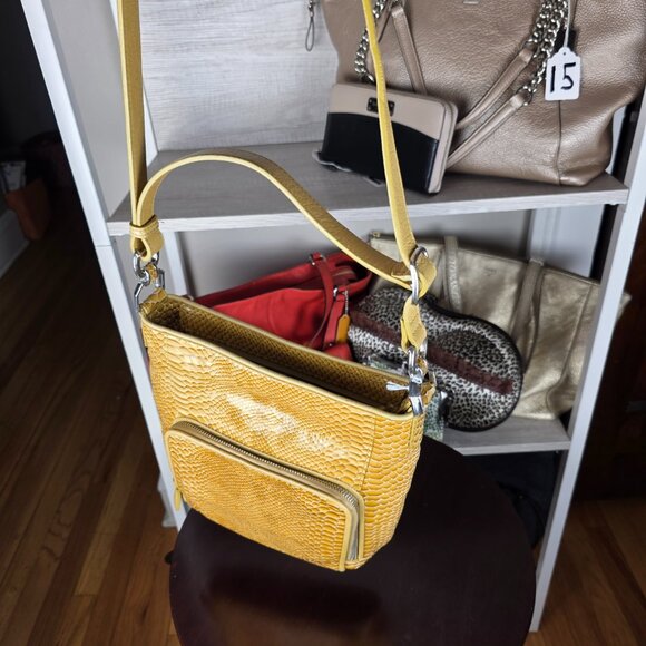 Brighton Yellow adjustable shoulder Sprite Marygold Purse E409957 - Picture 16 of 16